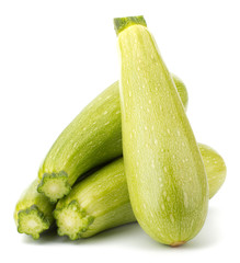 Fresh vegetable marrow isolated on white background