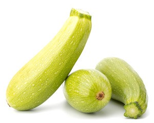 Fresh vegetable marrow isolated on white background