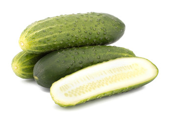 cucumber isolated on white background