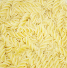 texture of cooked pasta - spiral. flour products
