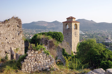Obraz premium Stari Bar Clock Tower, Montenegro