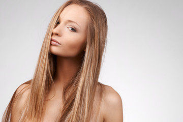 Naklejka premium Portrait of young blonde