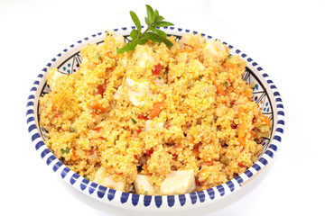 semoule et poulet