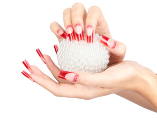 Acrylic nails manicure