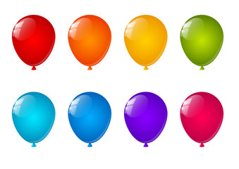 Set of color air balloons
