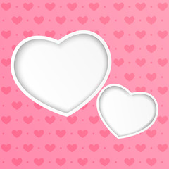 Valentine card with place for Your text