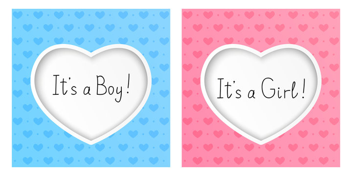 Greeting card for boy and girl