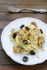 pasta with roasted mushrooms