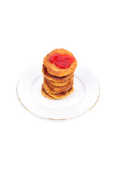Pancakes with the jam