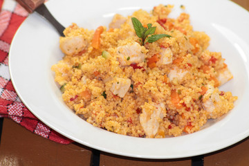 semoule et poulet