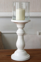 Decorative ceramic candlestick