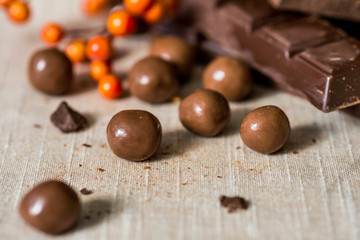 Closeup chocolate