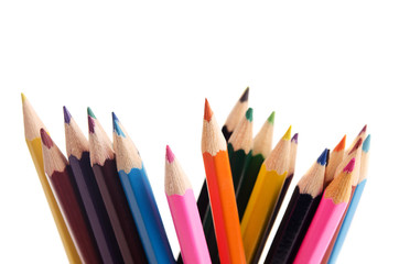 Color pencils isolated