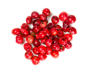 pink peppercorn isolated on white
