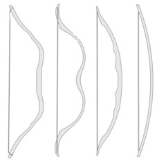 cartoon image of bows set