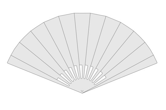 cartoon image of hand fan