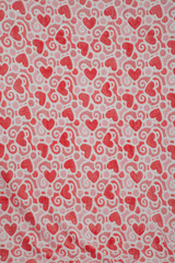 red flower fabric background texture