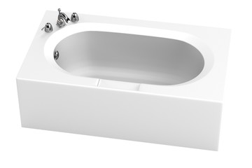 realistic 3d render of bath tub
