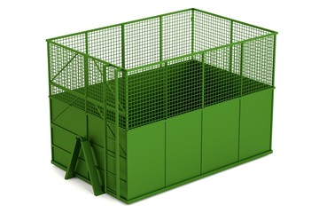 realistic 3d model of container