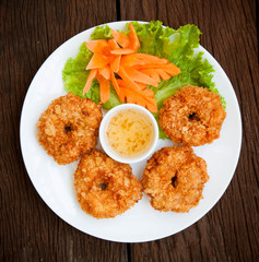 Fried shrimp cake
