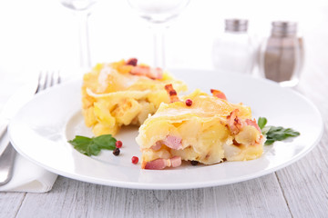 baked potato gratin, tartiflette