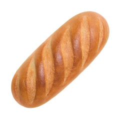 bread on a white background