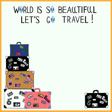 Poster: World is so beautiful, let's go travel!