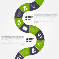 Vector Abstract infographic. Modern design template