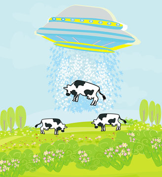 Alien Cow Abduction