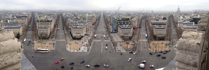 Panoramic view from Paris