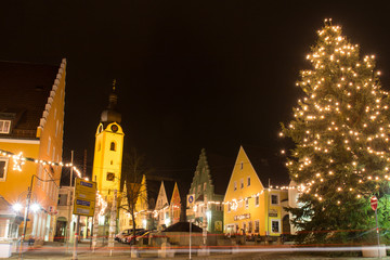 Fototapeta premium Marketplace at Christmas time