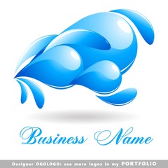 abstract business logo emblem vector