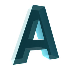3d letter collection - A