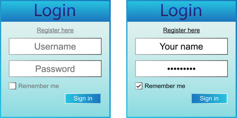 Login form