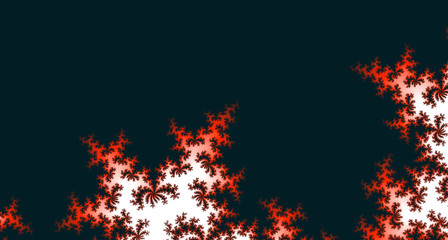 sfondo astratto frattale nero rosso e bianco