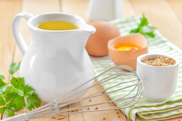 Ingredients for mayonnaise