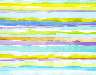 Multicolored watercolor strips