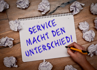 Service macht den Unterschied Kugelschreiber