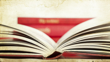 Open book - vintage photo