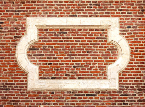 Mur de briques rouges