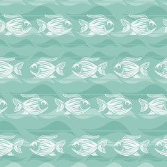 Fishes Seamless Pattern