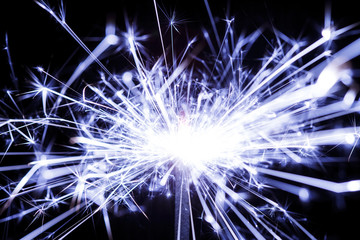 sparkler on black