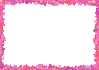 Valentine's pink frame