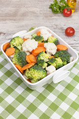 Vegetable salad. Raw food. Diet concept.