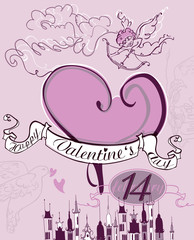 Beautiful card Happy Valentine's Day.