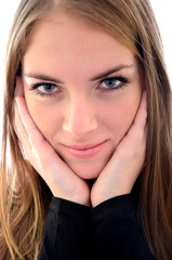 Naklejka premium Portrait of an attractive girl