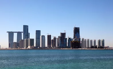Fototapete Skyline von Al Reem Island in Abu Dhabi, Vereinigte Arabische Emirate © philipus