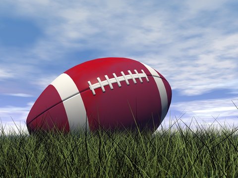 Rugby ball - 3D render