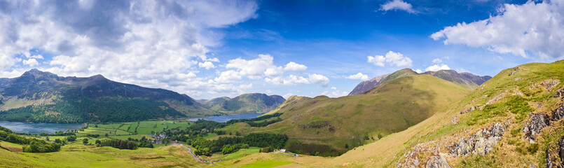 Naklejka premium Mountain Peaks, Cumbria