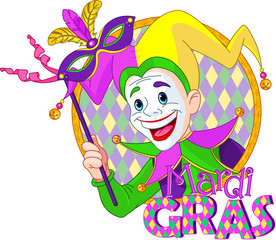 Mardi Gras jester © Anna Velichkovsky